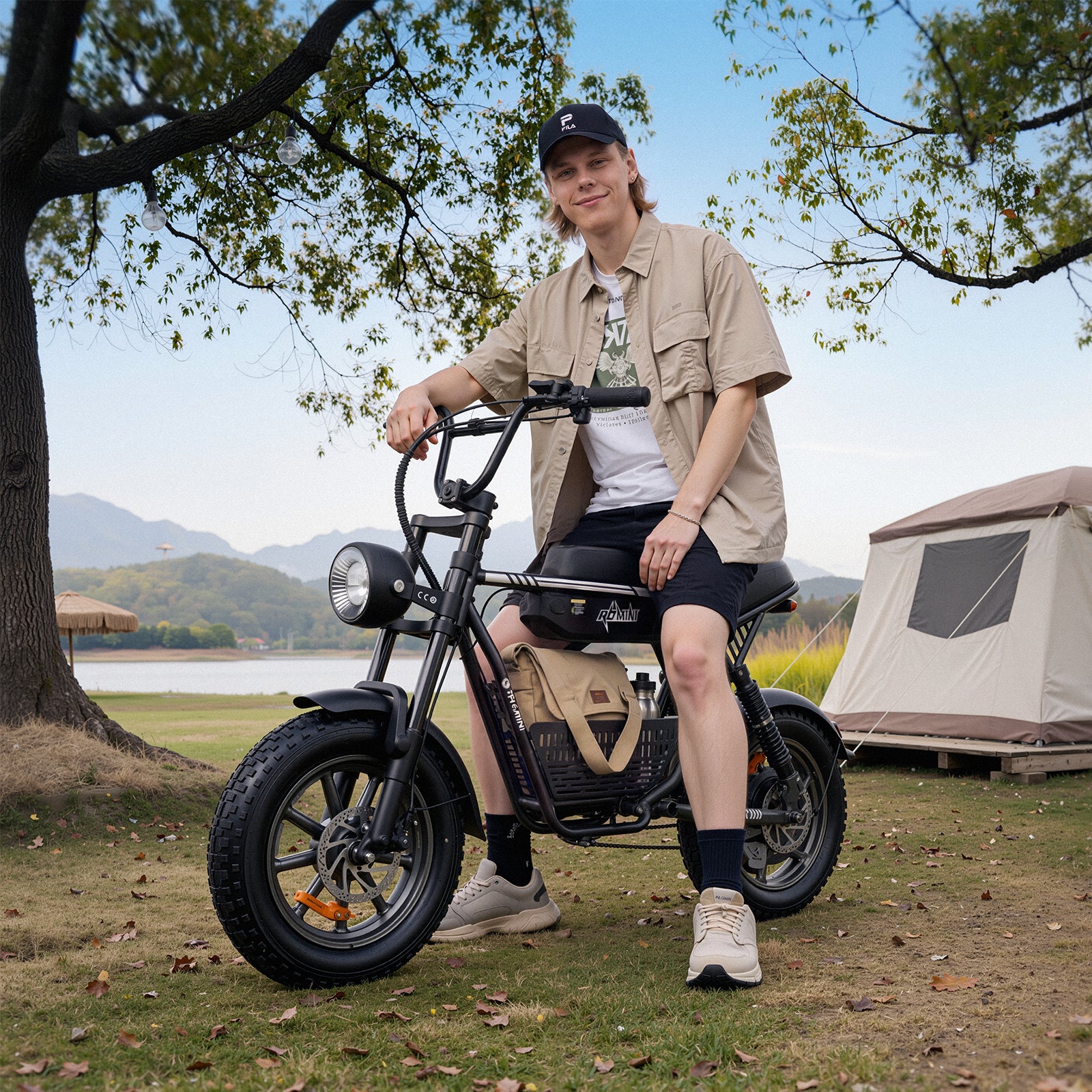 R6 Mini Vintage Moped Ebike
