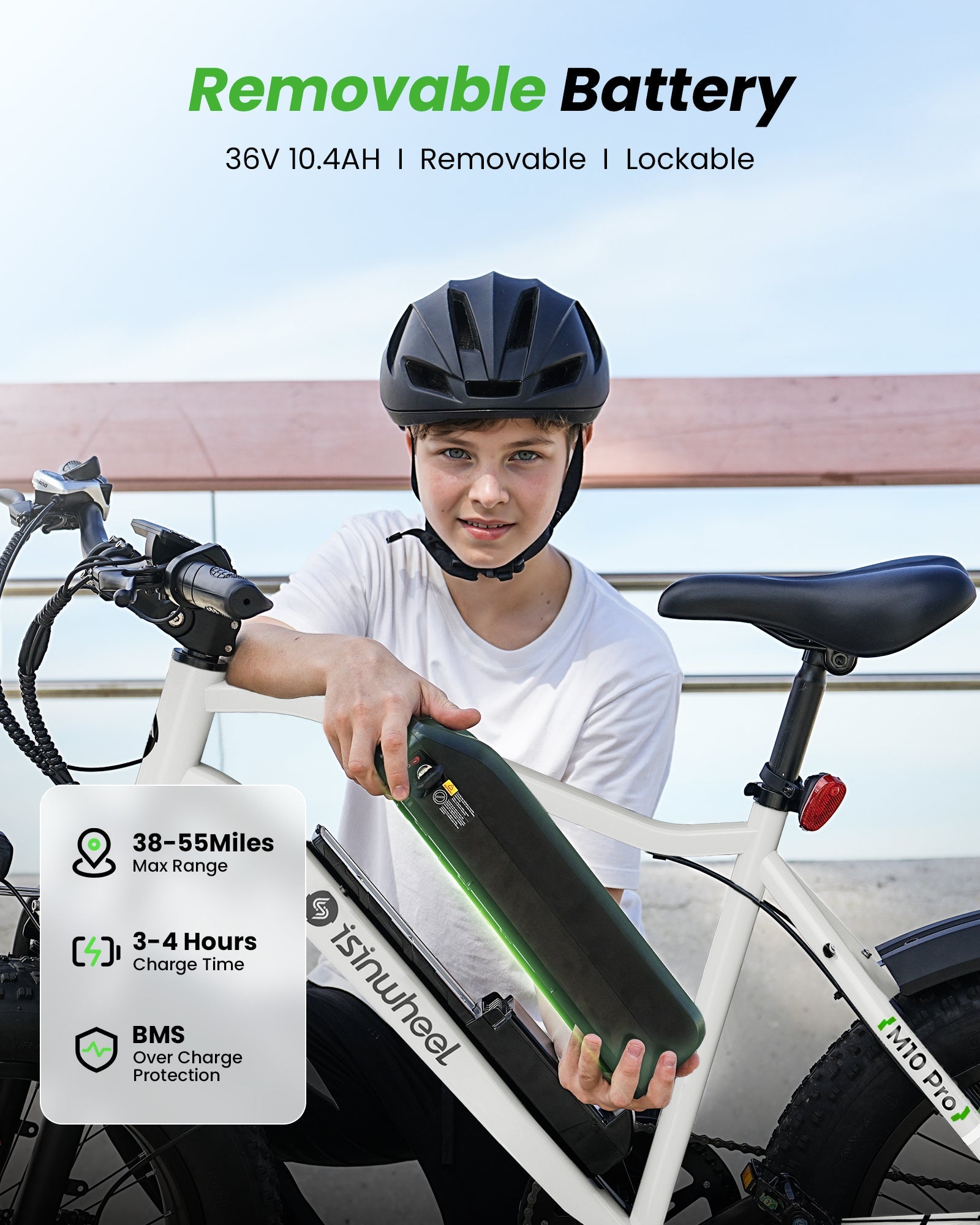 isinwheel M10Pro Electric Bike for Adults