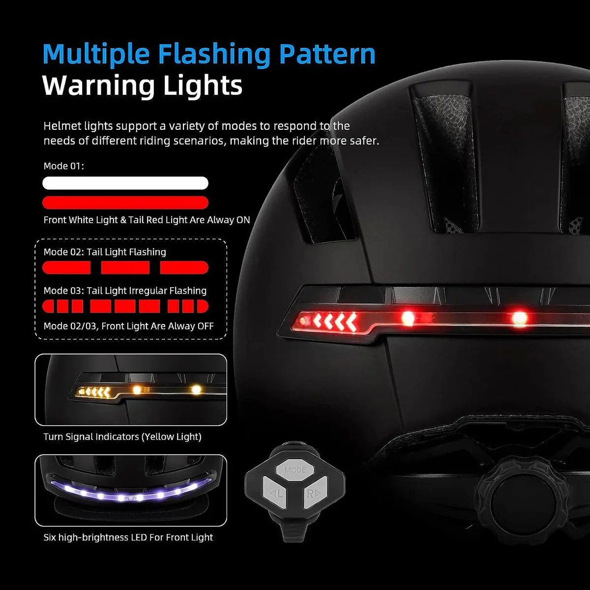 Cycling Smart Helmet with LED Light