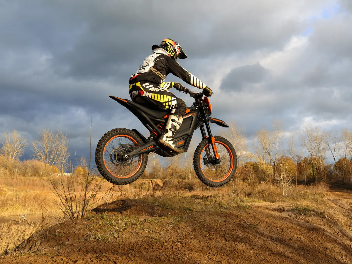iSinwheel Monster Pro Mid-Drive Electric Dirt Bike: 5000W Power, 50 MPH Speed & 70-Mile Range