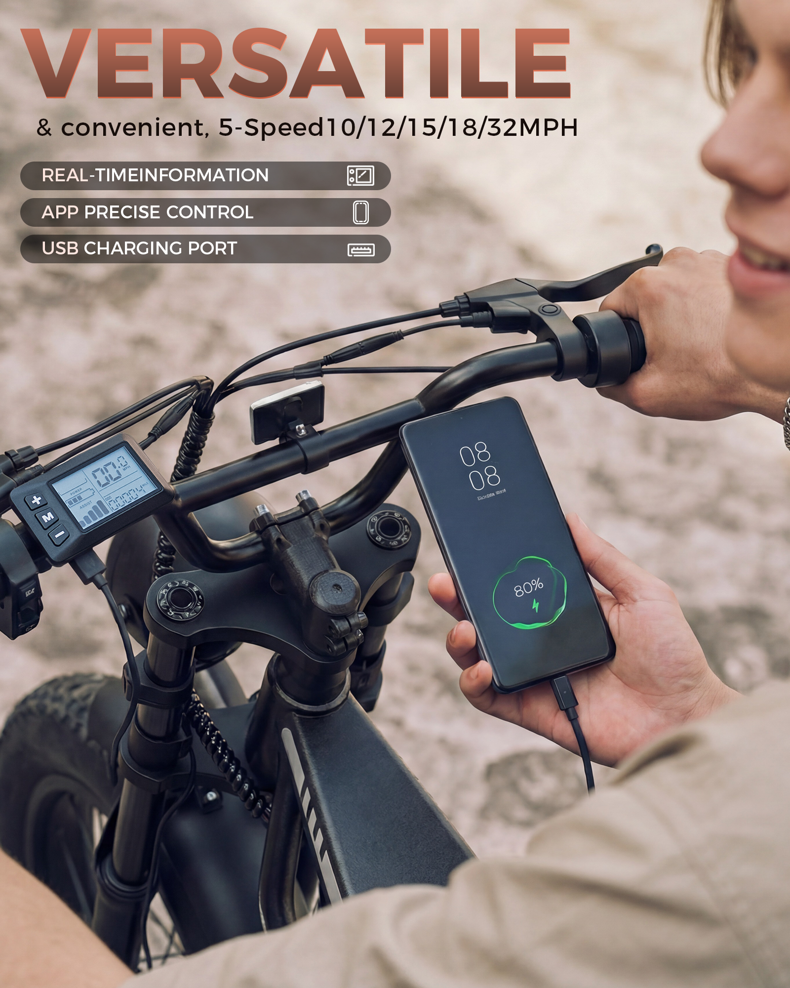 R6 Mini Vintage Moped Ebike