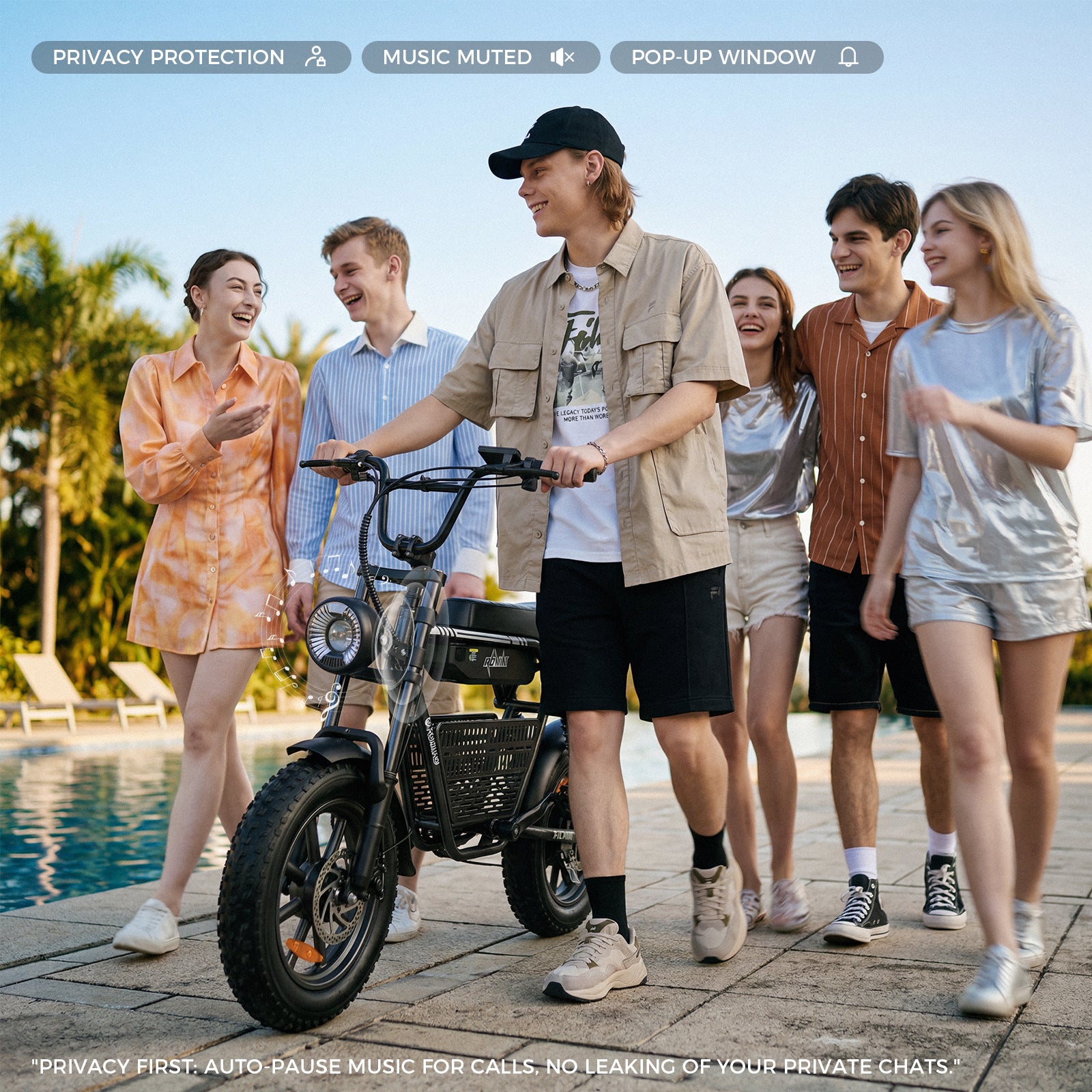 R6 Mini Vintage Moped Ebike