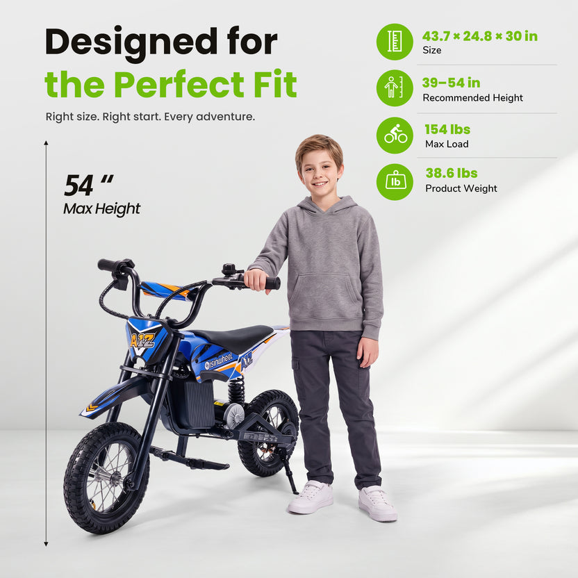 isinwheel M12 Electric Dirt Bike for Kids