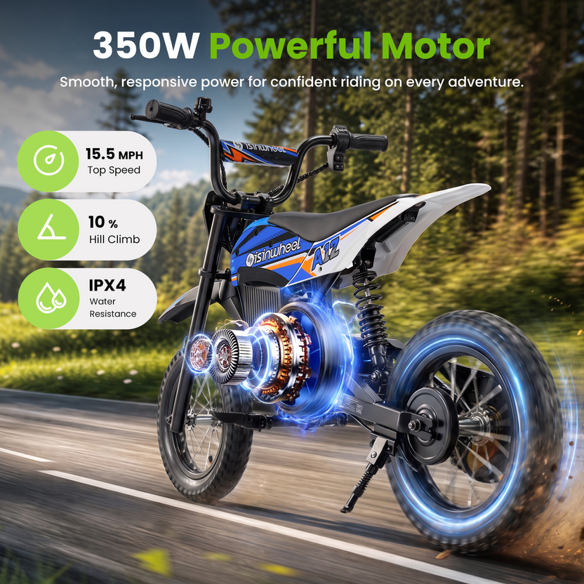 isinwheel M12 Electric Dirt Bike for Kids