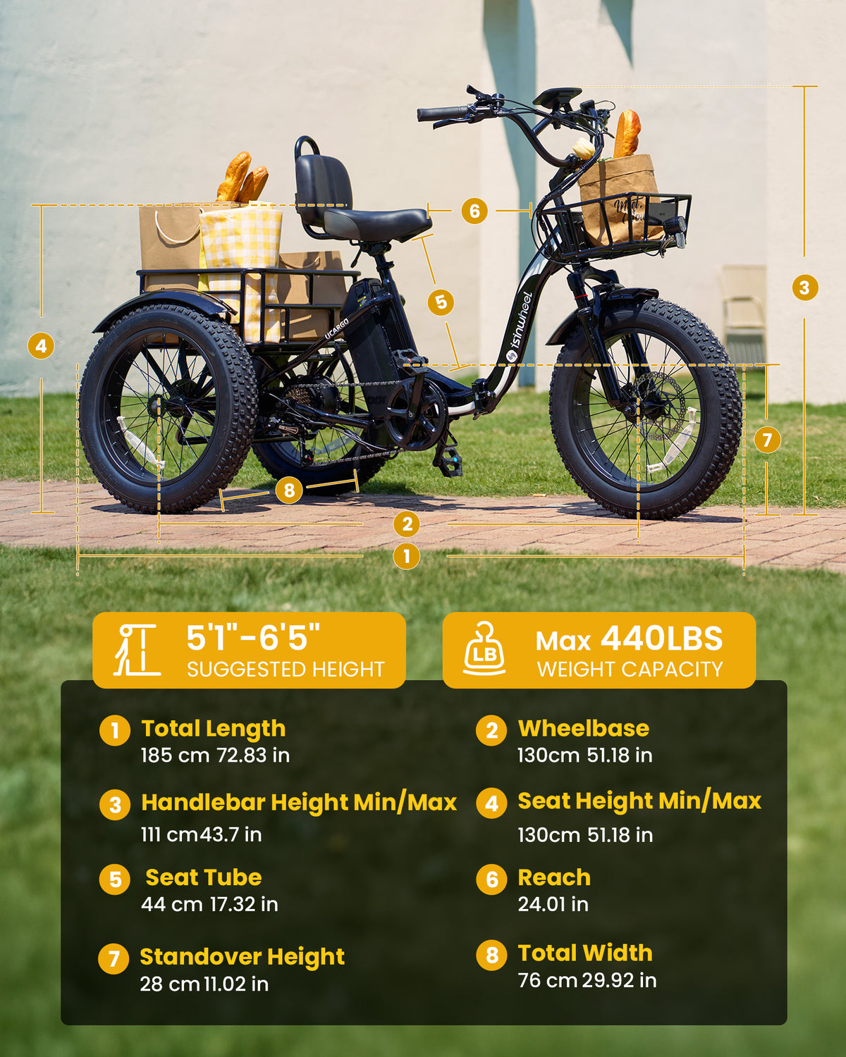 isinwheel Ucargo Electric Tricycle